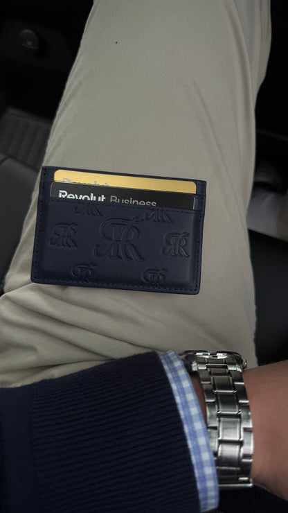 Monogram Card Holder 'Navy Blue'