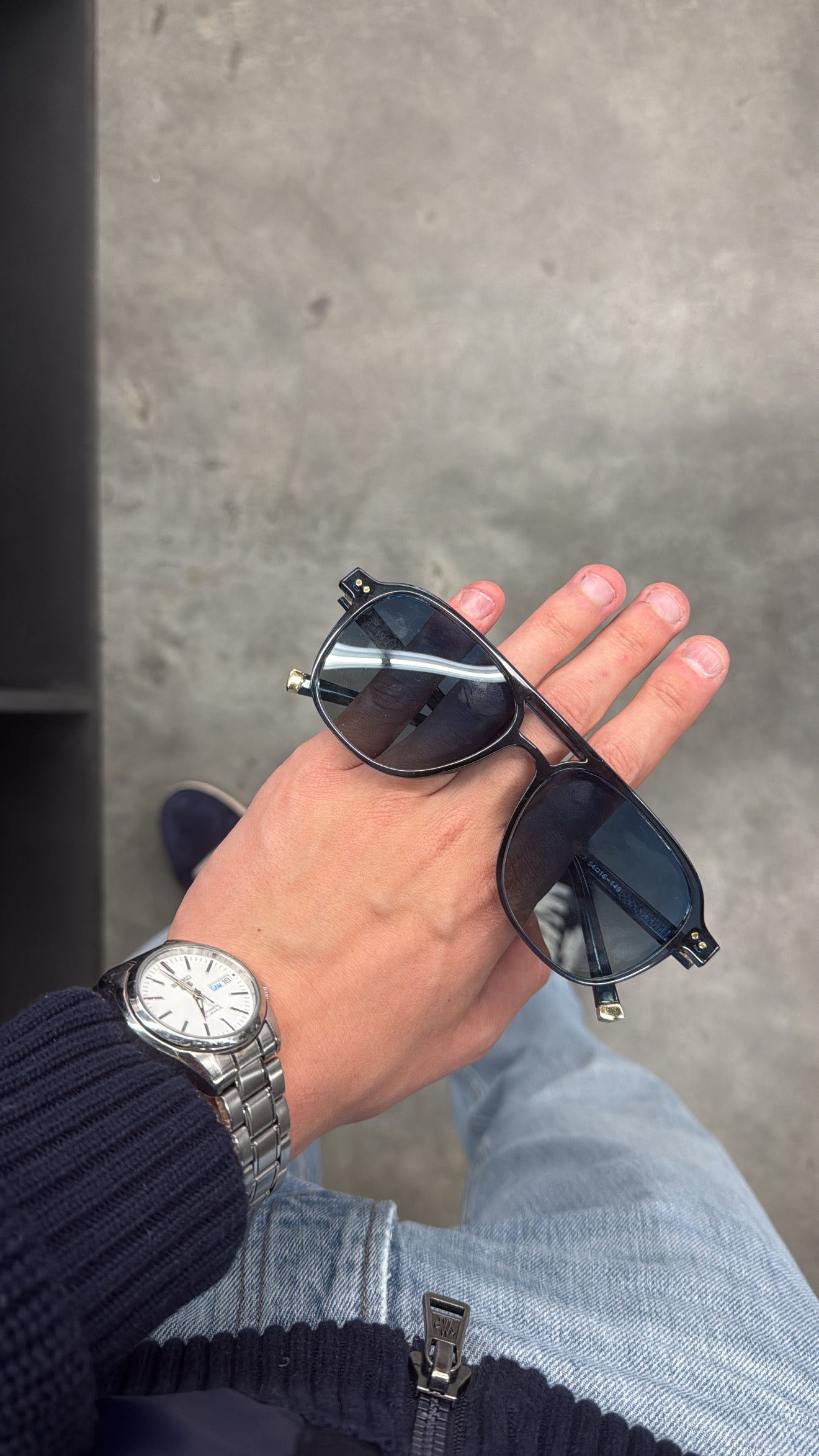 Modern Aviator Sunglasses 'Blue'