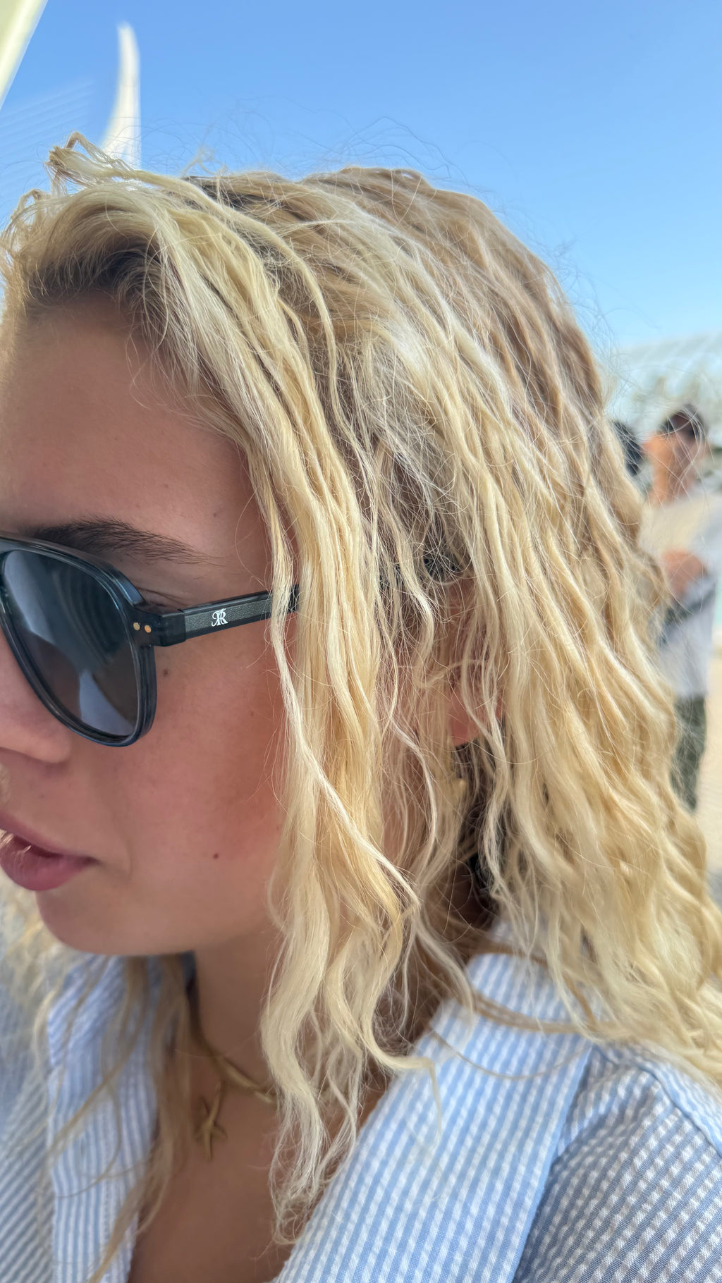 Modern Aviator Sunglasses 'Blue'