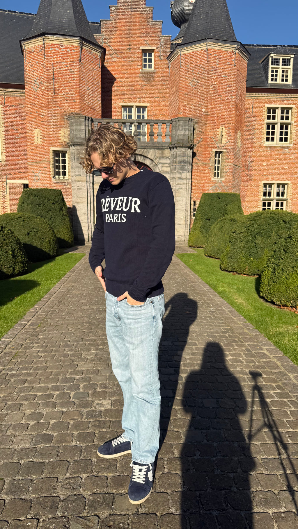 Paris Knit Sweater 'Navy Blue'