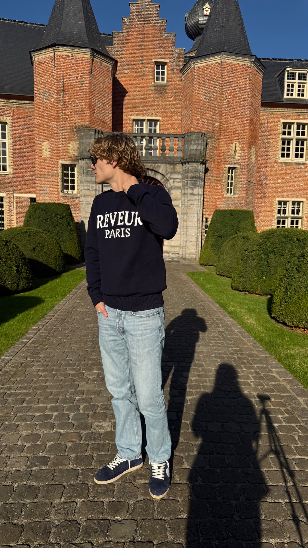 Paris Knit Sweater 'Navy Blue'