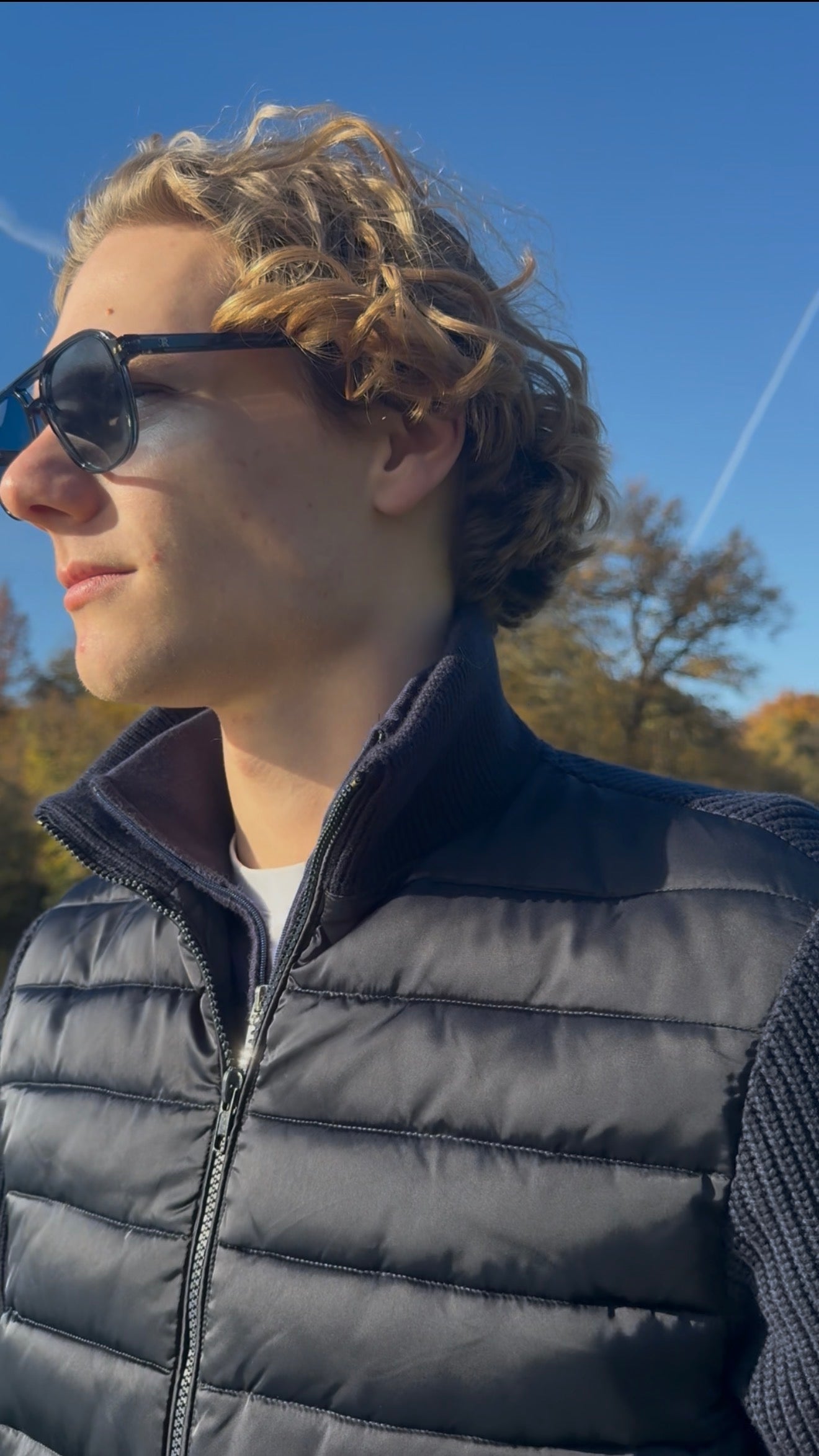 Modern Aviator Sunglasses 'Blue'