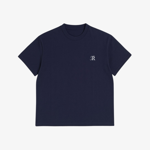 Embroidered Badge T-Shirt 'Navy Blue'