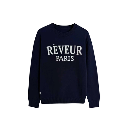 Paris Knit Sweater 'Navy Blue'