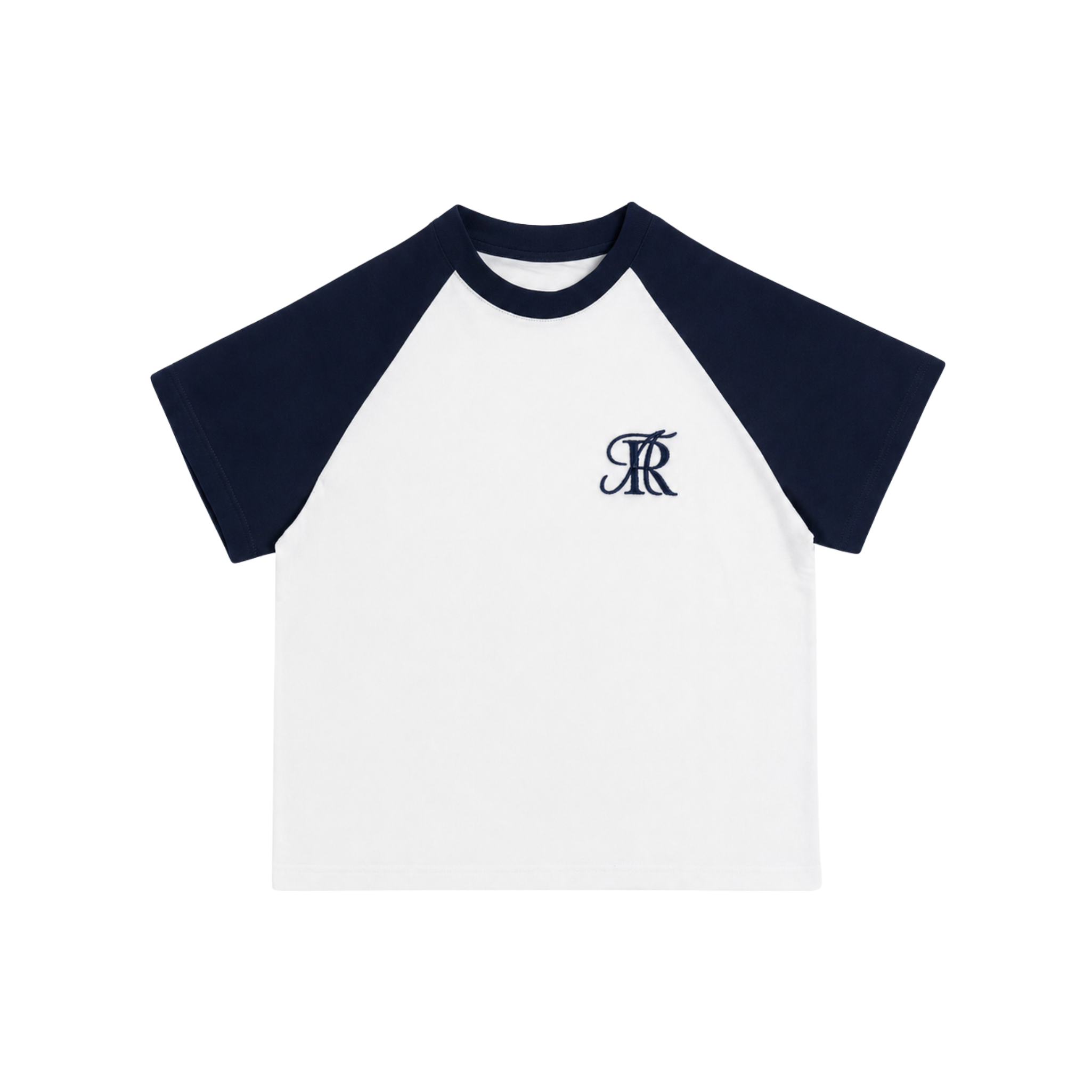 Duo T-Shirt 'White/Navy Blue'