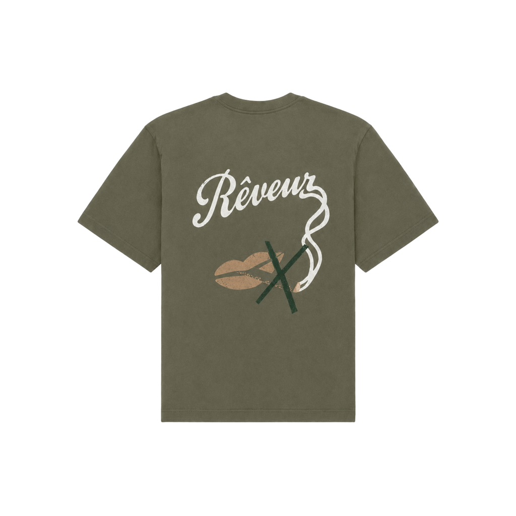 No Smoking T-Shirt Khaki